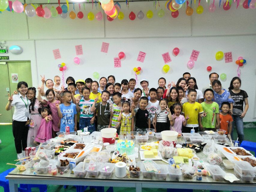 當(dāng)生產(chǎn)旺季迎來小候鳥，雅香麗百忙之中為員工舉辦親子活動